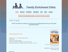 Tablet Screenshot of familyenrichmentclinic.com